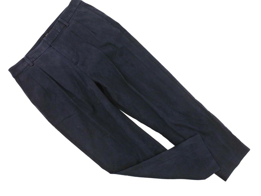 Spick and Span Noble スピック&スパン ノーブル タック テーパード パンツ size38/紺 ■◇ ☆ fca7 レディース【USED】【中古】【古着】【ブランド古着買取・販売ABJ】