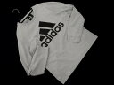 adidas アディダス ロゴ プリント Tシャツ グレー ■◇ ☆ fga9 メンズ【USED】【中古】【古着】【ブランド古着買取・販売ABJ】