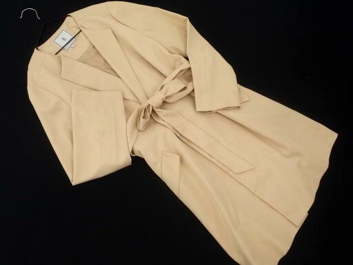 Rope Picnic ロペピクニック ノーカラー コート size40/ベージュ ■◇ ☆ fca7 レディース【USED】【中古】【古着】【ブランド古着買取・販売ABJ】 Rope Picnic ロペピクニック ノーカラー コート size40/ベージュ ■◇ ☆ fca7 レディース【USED】【中古】【古着】【ブランド古着買取・販売ABJ】