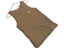 ネコポスOK A BATHING APE アベイシングエイプ ワンポイントアップリケ タンクトップ sizeM/カーキ ■◆ ☆ fga9 メンズ【USED】【...