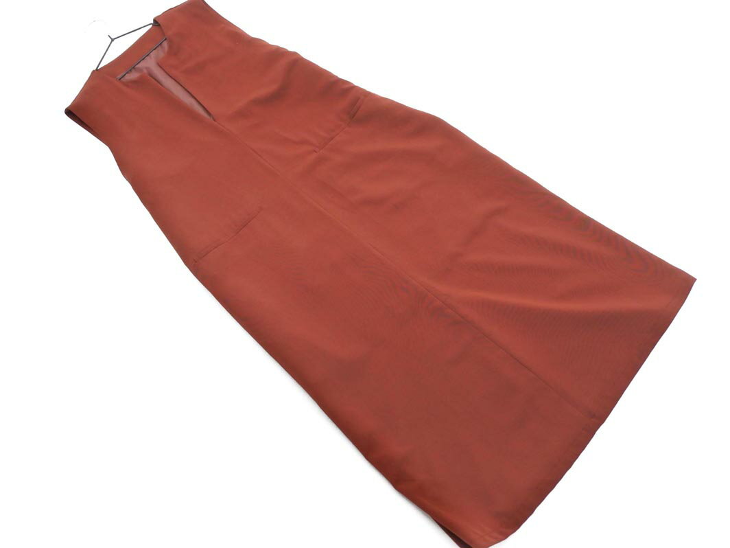 Discoat ディスコート ワンピース ジャンパー スカート sizeF/赤茶 ■■ ☆ fec1 レディース【USED】【中古】【古着】【ブランド古着買取・...