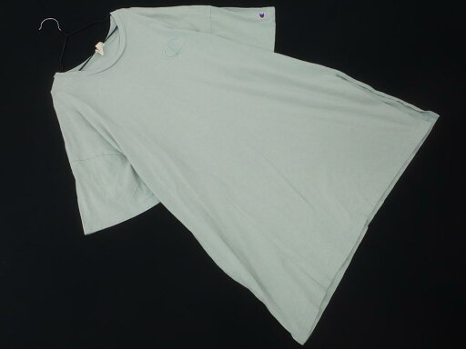 Champion チャンピオン ロゴ 刺繍 Tシャツ ワンピース sizeL/水色 ■◆ ☆ fga2 レディース【USED】【中古】【古着】【ブランド古着買取・販売ABJ】 Champion チャンピオン ロゴ 刺繍 Tシャツ ワンピース sizeL/水色 ■◆ ☆ fga2 レディース【USED】【中古】【古着】【ブランド古着買取・販売ABJ】