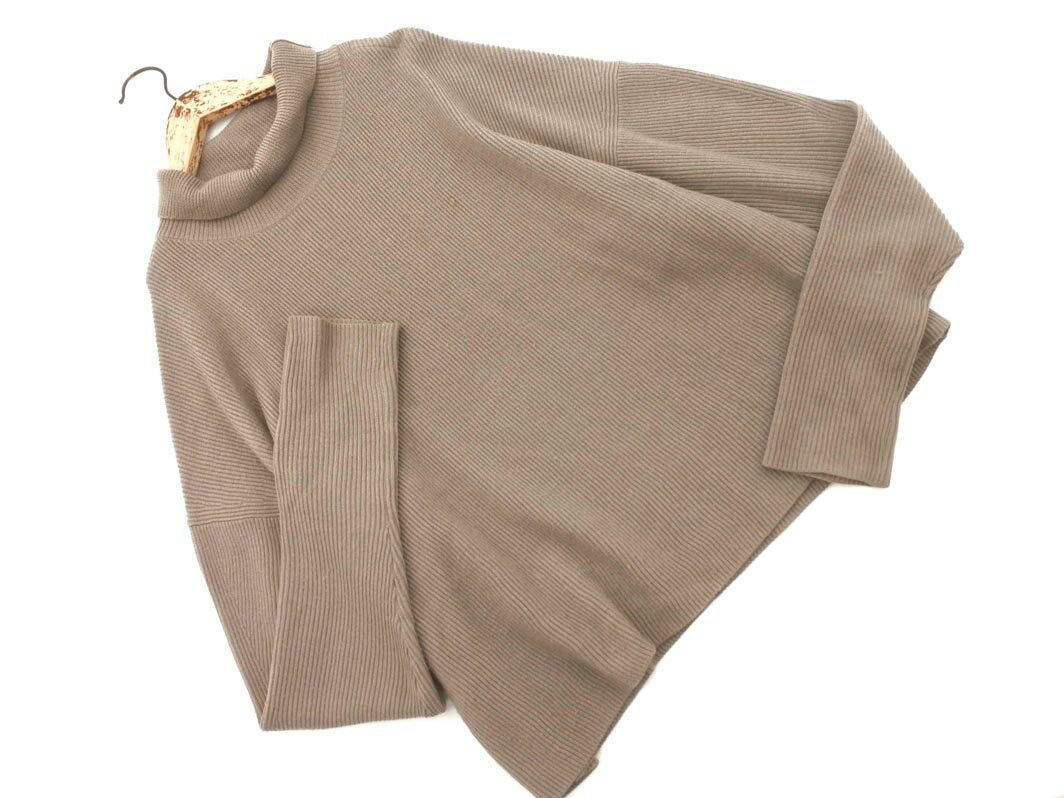 IENA イエナ ウール100% サムホール タートルネック ニット セーター グレージュ ◇■ ☆ ffc7 レディース【USED】【中古】【古着】【ブランド古着買取・販売ABJ】のサムネイル