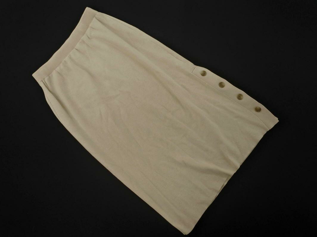 green label relaxing グリーンレーベルリラクシング ユナイテッドアローズ ニット タイト スカート ベージュ ◇■ ☆ fjc3 レディース【USED】【中古】【古着】【ブランド古着買取・販売ABJ】