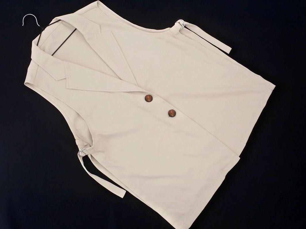 CLASSICAL ELF クラシカルエルフ サイドベルト ベスト sizeL/オフホワイト ■◇ ☆ efc0 レディース【USED】【中古】【古着】【ブランド古着買取・販売ABJ】