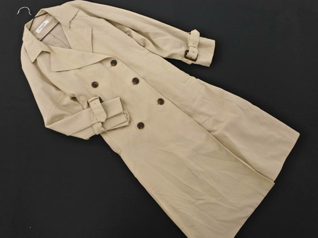 ems excite エムズエキサイト トレンチ コート sizeM/ベージュ ◇■ ☆ fkc8 レディース【USED】【中古】【古着】【ブランド古着買取・販売ABJ】