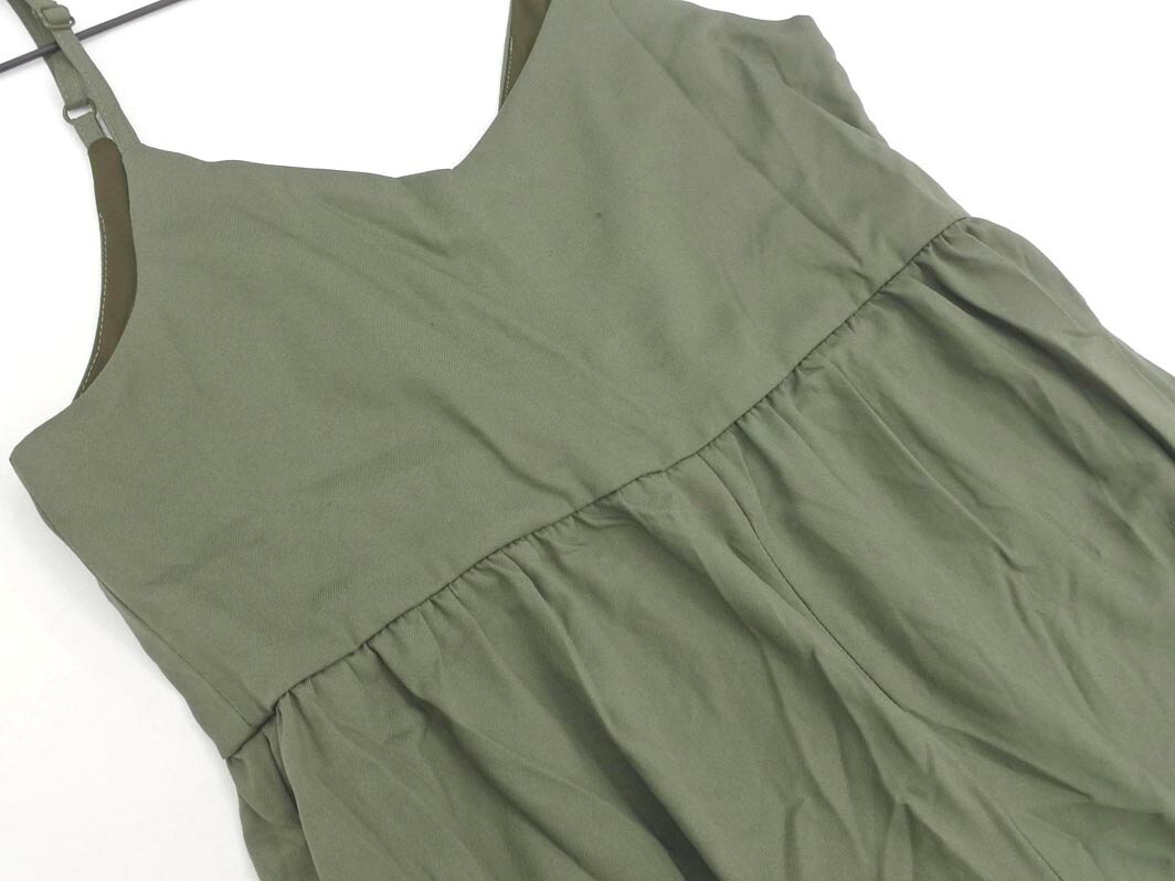 ブランド古着ならABJのsimplicite シンプリシテェ カシュクール サロペット オーバーオール カーキ ■◇ ☆ gdc3 レディース【USED】【中古】【古着】【ブランド古着買取・販売ABJ】｜アングル3