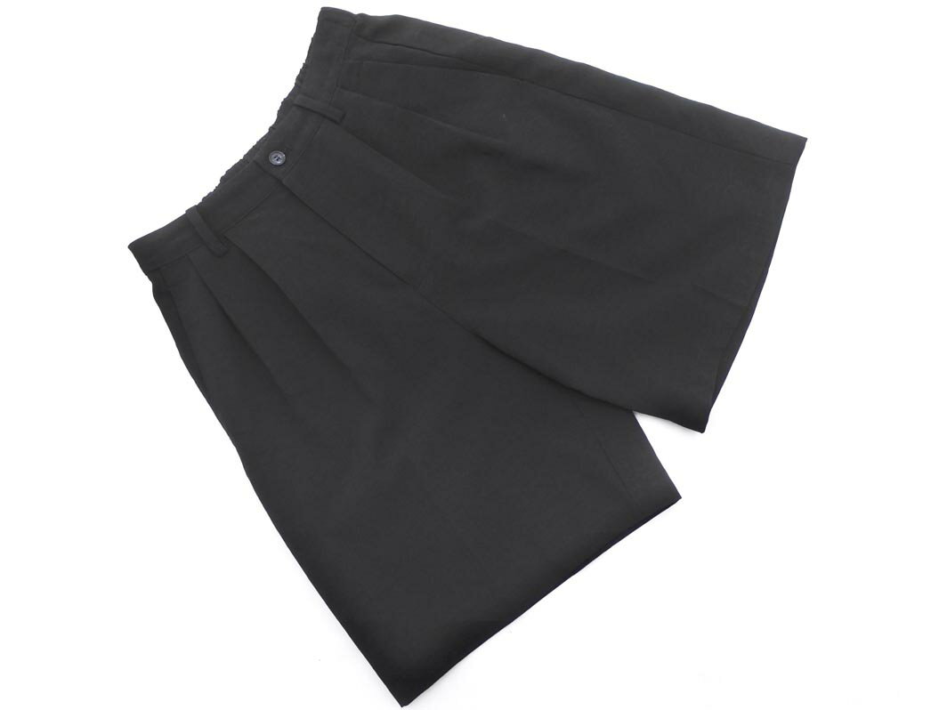 Discoat ディスコート タック キュロット パンツ sizeF/黒 ■◆ ☆ ffc6 レディース【USED】【中古】【古着】【ブランド古着買取・販売AB...