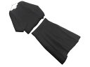 NATURAL BEAUTY BASIC ナチュラルビューティーベーシック ニット プルオーバー スカート セットアップ sizeM/黒 ◇■ ☆ fcb7 レ...