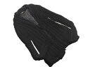 COMME CA MEN コムサメン リネン100% 透かし編み カーディガン sizeL/黒 ■◇ ☆ fcb7 メンズ【USED】【中古】【古着】【ブランド...