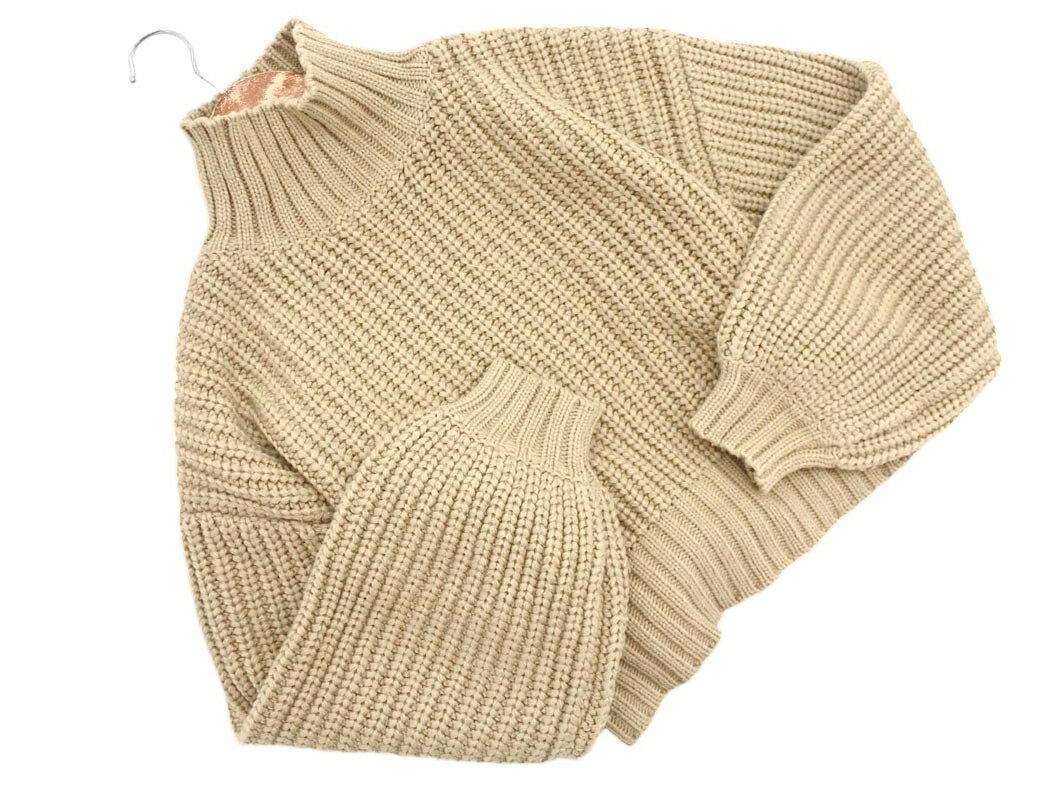 MURUA ムルーア バック オープン ニット セーター sizeF/ベージュ ◇■ ☆ fkb7 レディース【USED】【中古..