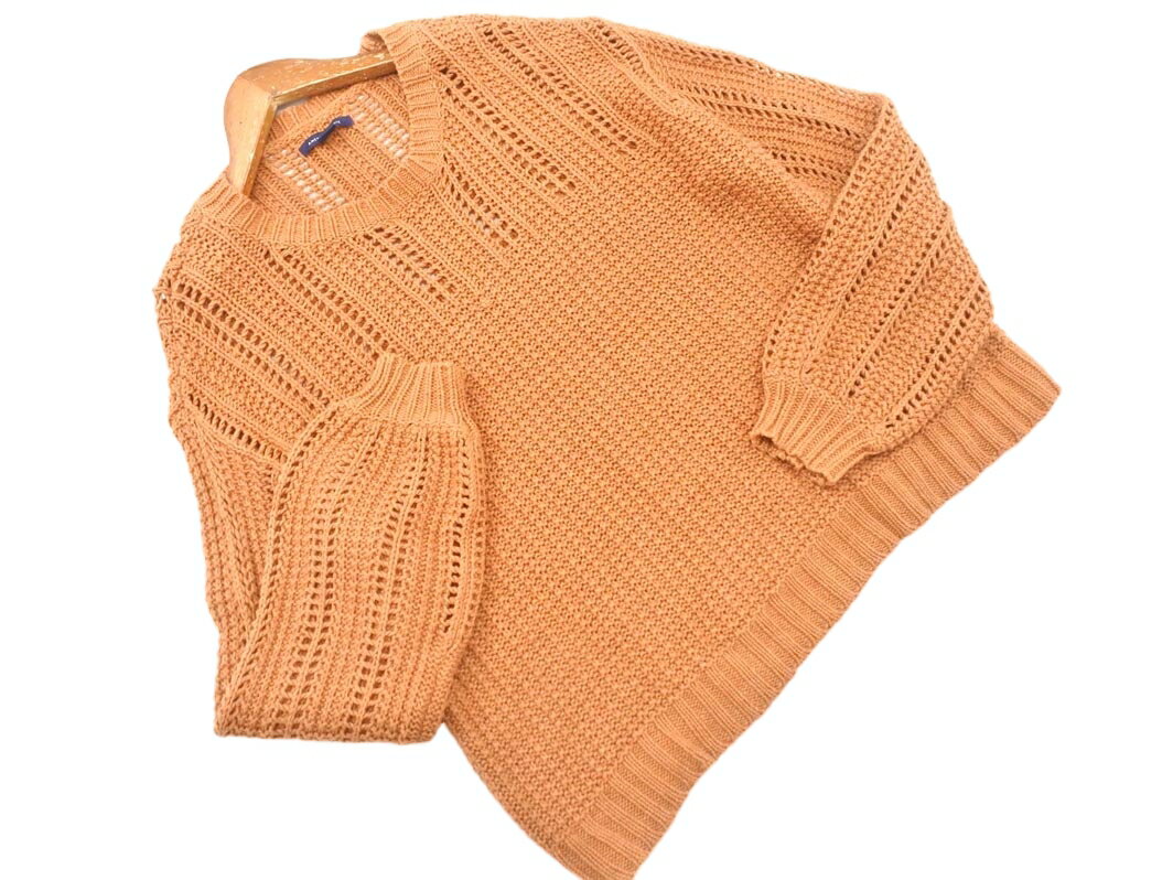 AMERICAN EAGLE アメリカンイーグル クルーネック ニット セーター sizeM/茶 ◇■ ☆ fja9 レディース【US..