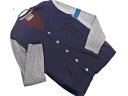 UNION STATION ユニオンステーション ウール混 Vネック カーディガン sizeM/紺xグレーxボルドー ◇■ ☆ ejc1 メンズ【USED】【中...