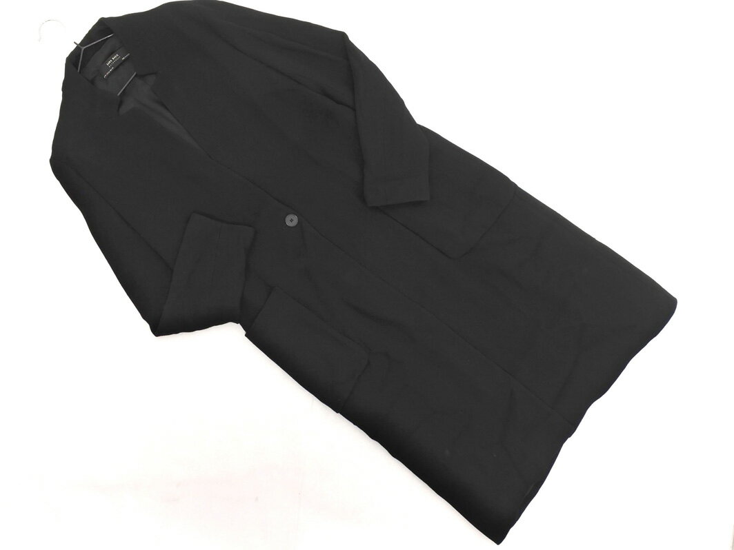 ZARA basic ザラ ベーシック チェスター コート sizeM/黒 ◇■ ☆ fhb3 レディース【USED】【中古】【古着】【ブランド古着買取・販売ABJ】のサムネイル