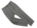 Mila Owen ミラオーウェン チェック ベルト付 クロップド パンツ size0/チャコール ■◇ ☆ fcb3 レディース【USED】【中古】【古着】【ブランド古着買取・販売ABJ】