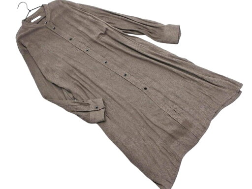 ネコポスOK JEANASIS ジーナシス ペイズリー柄 ロング シャツ ワンピース sizeF/ブラウン ■◇ ☆ fdb8 レディース【USED】【中古】【古着】【ブランド古着買取・販売ABJ】 ネコポスOK JEANASIS ジーナシス ペイズリー柄 ロング シャツ ワンピース sizeF/ブラウン ■◇ ☆ fdb8 レディース【USED】【中古】【古着】【ブランド古着買取・販売ABJ】