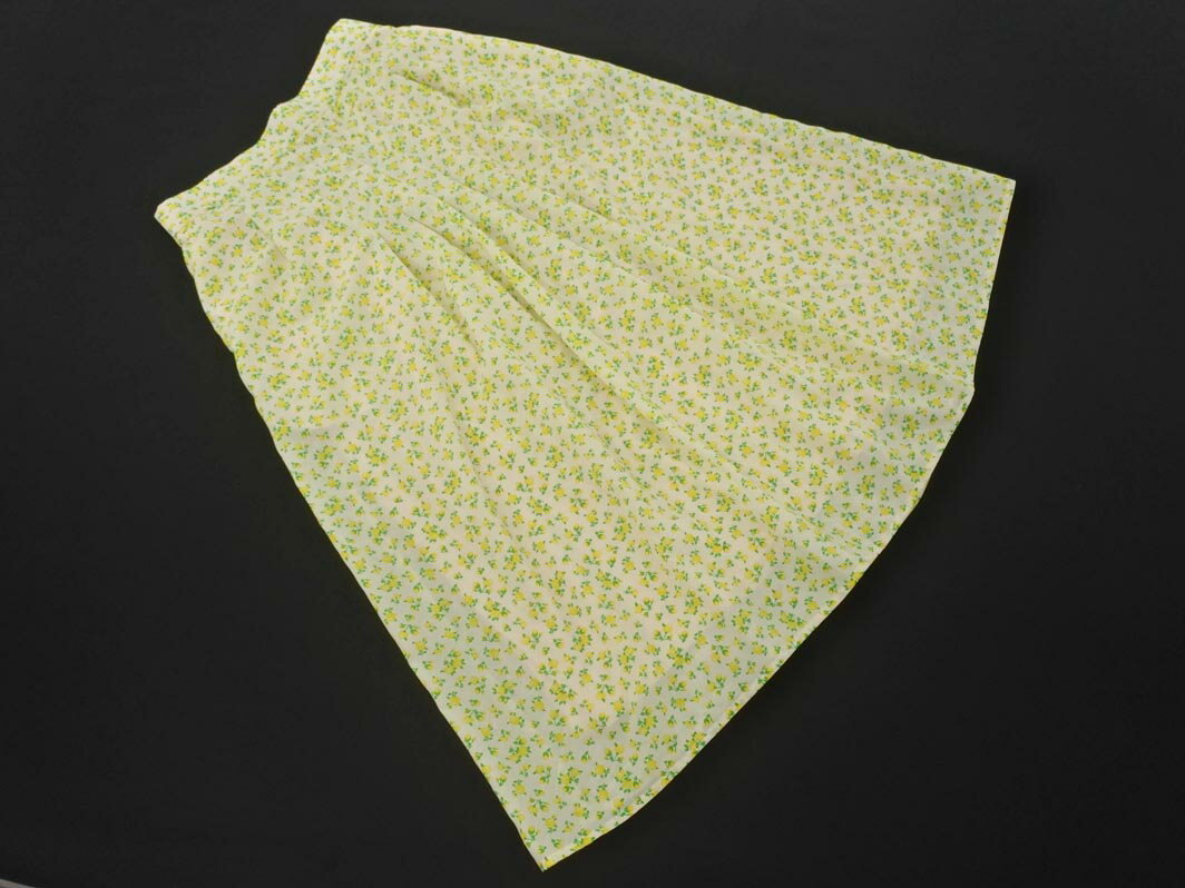 Rope Picnic ロペピクニック 花柄 ロング スカート size40/白x黄 ■◇ ☆ fhc1 レディース【USED】【中古】【古着】【ブランド古着買取・販売ABJ】