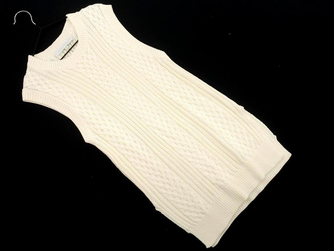 MERCURYDUO マーキュリーデュオ ニット ベスト sizeF/オフホワイト ◇■ ☆ eja9 レディース【USED】【中古】【古着】【ブランド古着買取・販売ABJ】