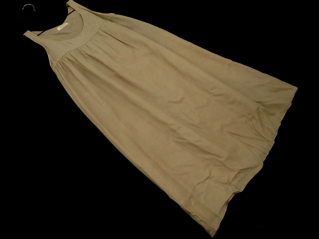 FRAME WORK フレームワーク ノースリーブ ワンピース ベージュ ■◆ ☆ fgb1 レディース【USED】【中古】..