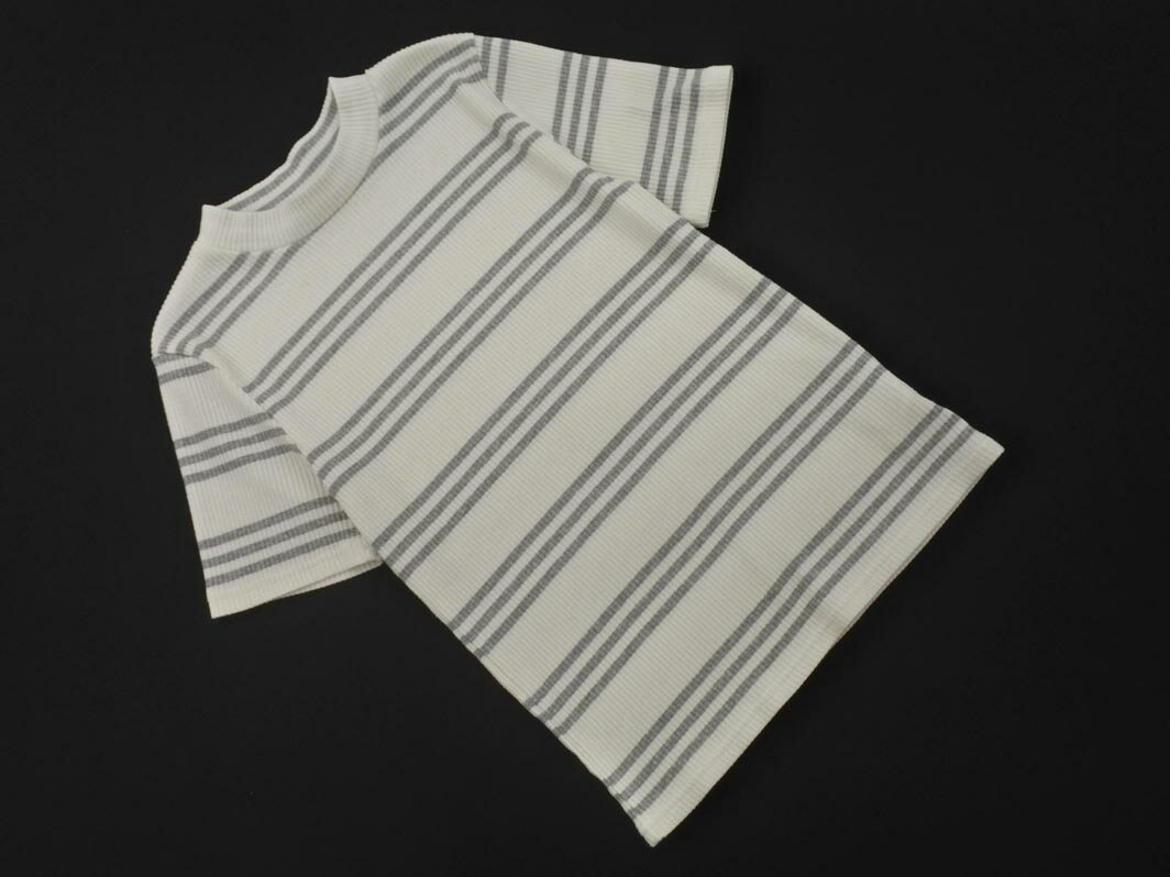 ネコポスOK SENSE OF PLACE センスオブプレイス アーバンリサーチ ボーダー 半袖 カットソー sizeF/白xグレー ■◆ ☆ ffb0 レディース【USED】【中古】【古着】【ブランド古着買取・販売ABJ】