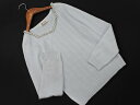 MISCH MASCH ミッシュマッシュ ビジュー ニット セーター sizeM/サックス ■◇ ☆ fea8 レディース【USED】【中古】【古着】【ブランド古着買取・販売ABJ】(4)