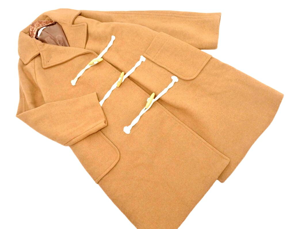 chocol raffine robe ショコラフィネローブ ダッフル コート sizeF/茶 ◇■ ☆ fbb1 レディース【USED】【中古】【古着】【ブランド古着買取・販売ABJ】