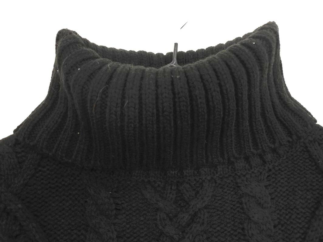 GRL グレイル カットショルダー タートルネック ニット ワンピース sizeF/黒 ◇■ ☆ fla9 レディース【USED】【中古】【古着】【ブランド古着買取・販売ABJ】