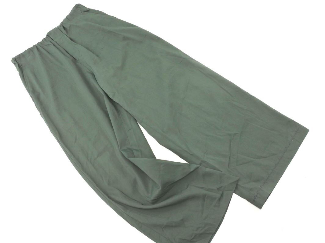 yangany ヤンガニー イージー パンツ size36/緑 ■■ ☆ fdb6 レディース【USED】【中古】【古着】【ブランド古着買取・販売ABJ】