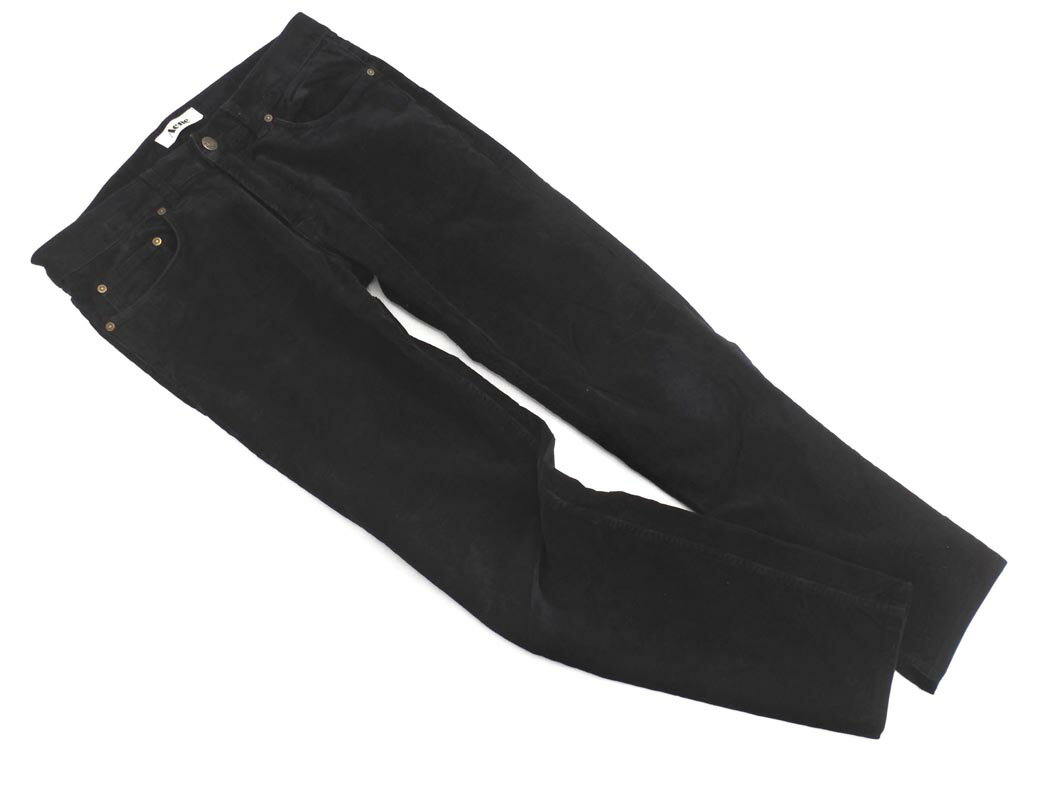 Acne アクネ コーデュロイ パンツ size32/黒 ◇■ ☆ fgc8 メンズ【USED】【中古】【古着】【ブランド古着買取・販売ABJ】