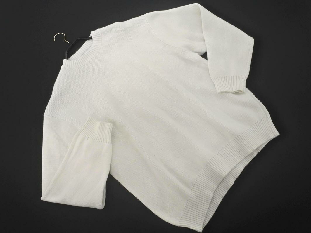 MONO-MART モノマート クルーネック ニット セーター sizeM/オフホワイト ◇■ ☆ fja8 メンズ【USED】【中古】【古着】【ブランド古着買取・販売ABJ】(4)