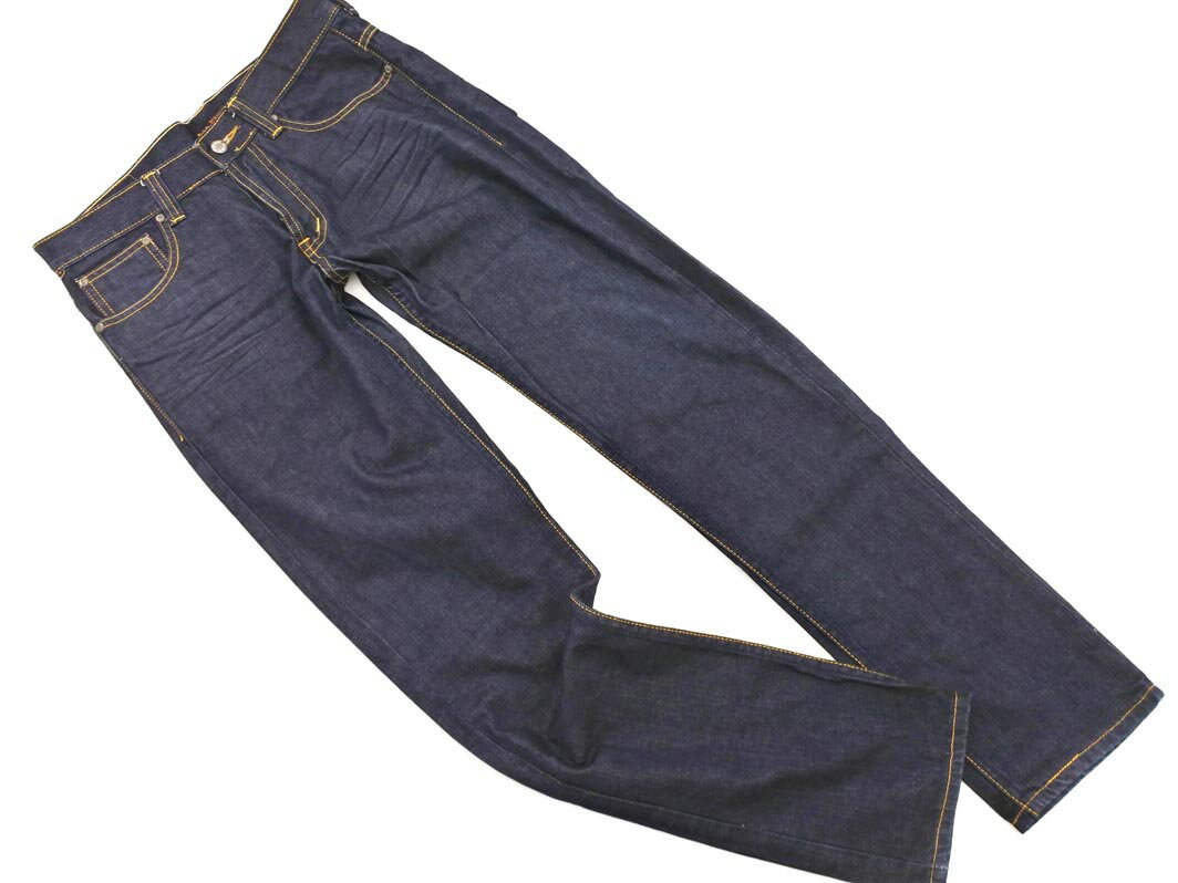 Nudie Jeans ヌーディージーンズ ボタンフライ テーパード デニムパンツ size32/濃紺 ■■ ☆ fkb7 レディース【USED】【中古】【古着】【ブランド古着買取・販売ABJ】(4)