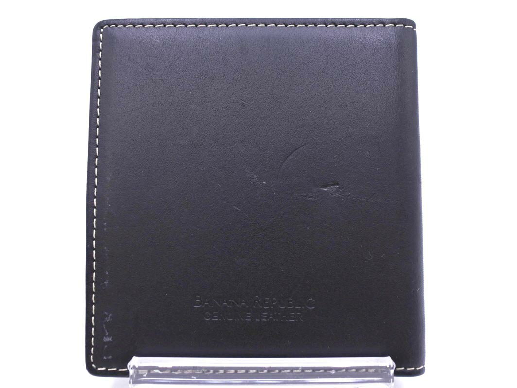 ネコポスOK BANANA REPUBLIC バナナリパブリック 本革 レザー マルチケース 黒 ■■ ☆ fba6 メンズ【USED】【中古】【古着】【ブランド古着買取・販売ABJ】