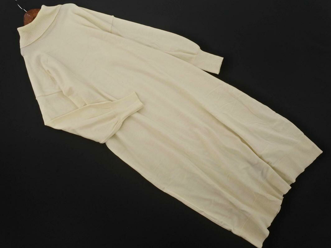 BAYFLOW ベイフロー タートルネック ロング ニット ワンピース sizeF/アイボリー ◇■ ☆ fid0 レディース..