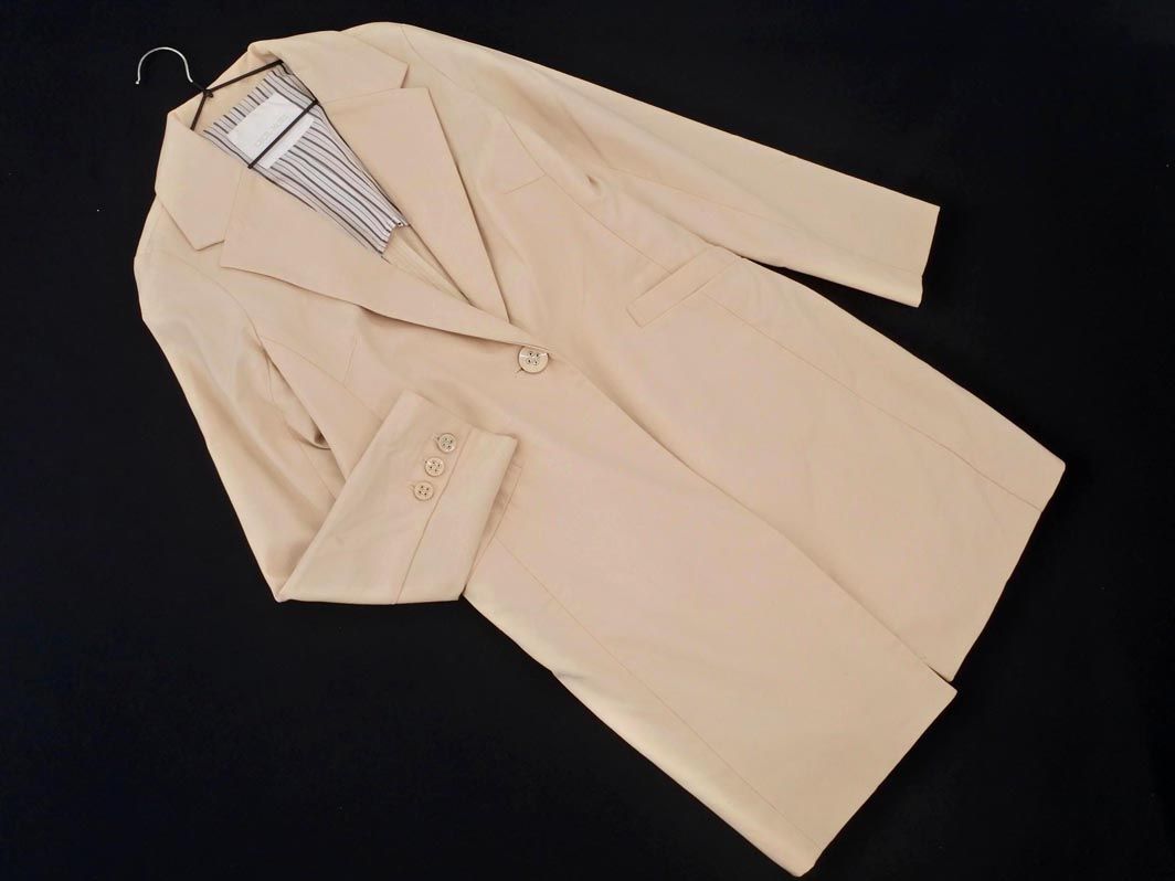 CECIL McBEE セシルマクビー ジャケット コート sizeM/ベージュ ◇■ ☆ eja1 レディース【USED】【中古】【古着】【ブランド古着買取・販売ABJ】
