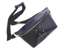 PAGEBOY ページボーイ フェイクレザー スタッズ ボディ バッグ 黒 ■■ ☆ fcb8 レディース【USED】【中古】【古着】【ブランド古着買取・販売A...