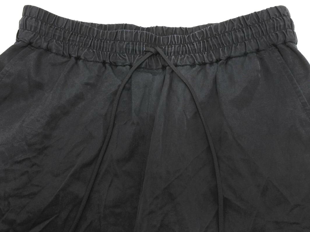 BEAUTY &amp; YOUTH ビューティ&amp;ユース ユナイテッドアローズ サテン イージー パンツ sizeS/黒 ■◇ ☆ fka7 レディース【USED】【中古】【古着】【ブランド古着買取・販売ABJ】