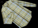 LEVI'S リーバイス スタンダード チェック シャツ sizeS/黄緑x水色 ■◇ ☆ fgb1 メンズ【USED】【中古】【古着】【ブランド古着...
