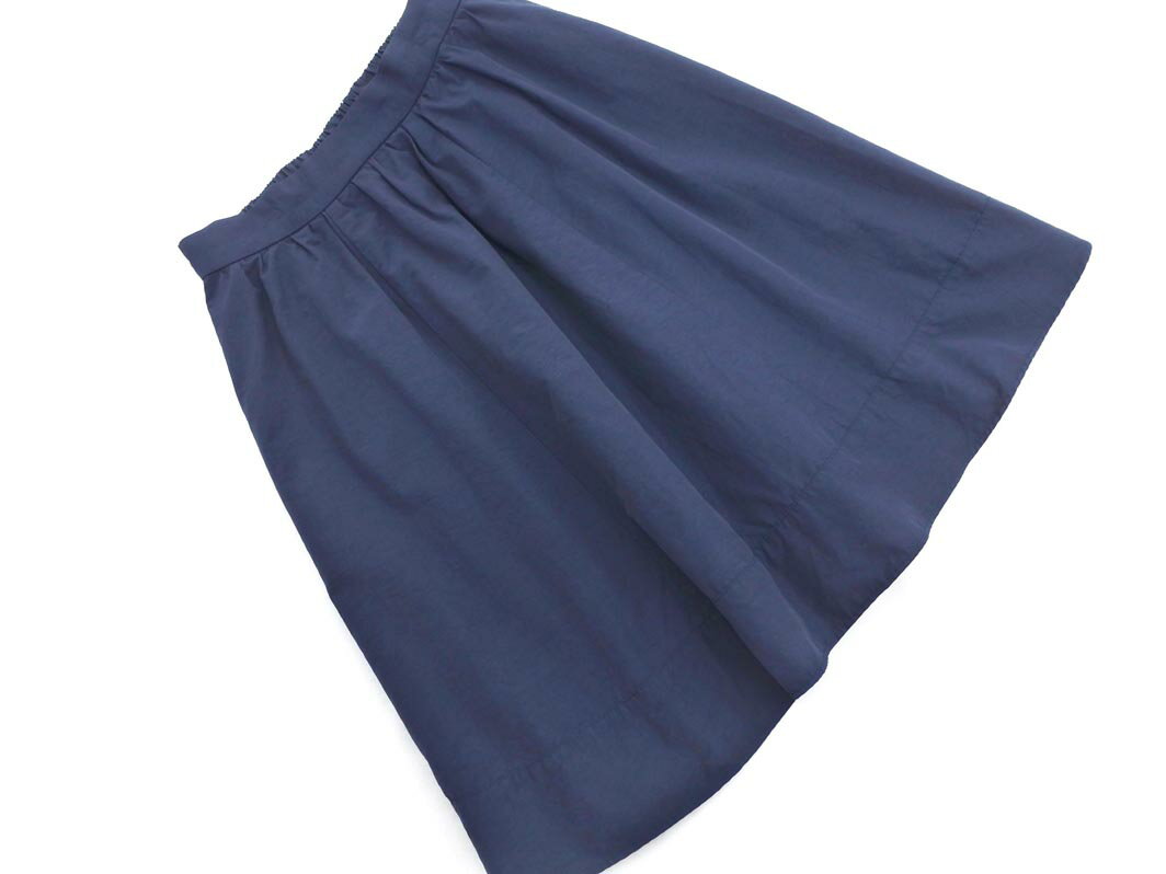 ネコポスOK BEAMS HEART ビームスハート Aライン 台形 スカート size1/紺 ■■ ☆ fdc4 レディース【USED】【中古】【古着】【ブランド古着買取・販売ABJ】
