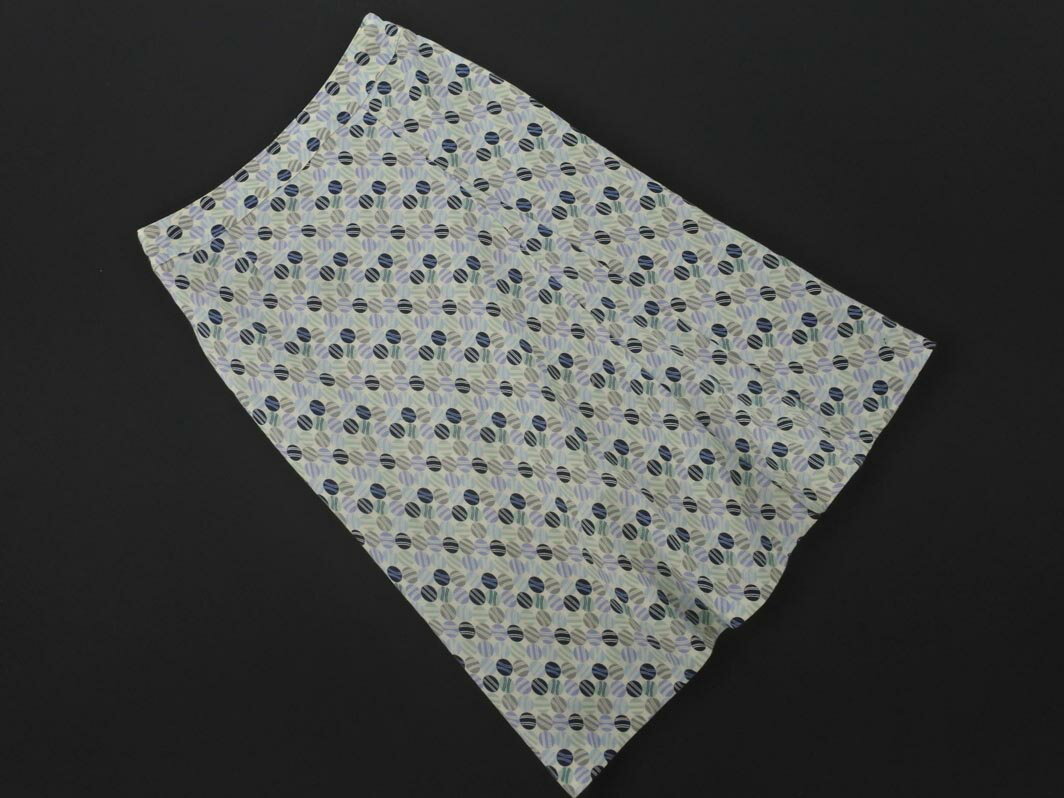 ネコポスOK NEWYORKER ニューヨーカー ウール100% 総柄 スカート size7/オフホワイト ◇■ ☆ fid0 レディース【USED】【中古】【古着】【ブランド古着買取・販売ABJ】