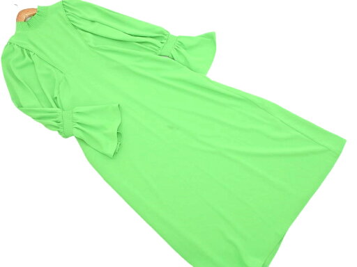 AMERI アメリ ベルスリーブ マキシ ワンピース sizeM/黄緑 ■◇ ☆ fdb5 レディース【USED】【中古】【古着】【ブランド古着買取・販売ABJ】 AMERI アメリ ベルスリーブ マキシ ワンピース sizeM/黄緑 ■◇ ☆ fdb5 レディース【USED】【中古】【古着】【ブランド古着買取・販売ABJ】