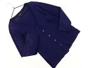 ネコポスOK INDIVI インディヴィ ラメ ニット カーディガン size38/紺 ■◇ ☆ fcc6 レディース【USED】【中古】【古着】【ブランド古着...