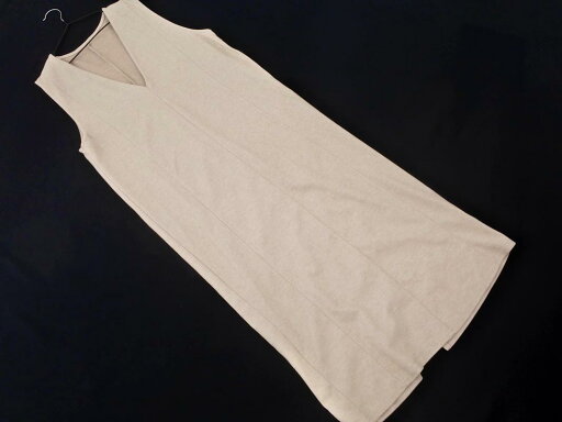 GRL グレイル Vネック ロング Iライン ワンピース sizeS/ベージュ ◇■ ☆ elc0 レディース【USED】【中古】【古着】【ブランド古着買取・販売ABJ】 GRL グレイル Vネック ロング Iライン ワンピース sizeS/ベージュ ◇■ ☆ elc0 レディース【USED】【中古】【古着】【ブランド古着買取・販売ABJ】