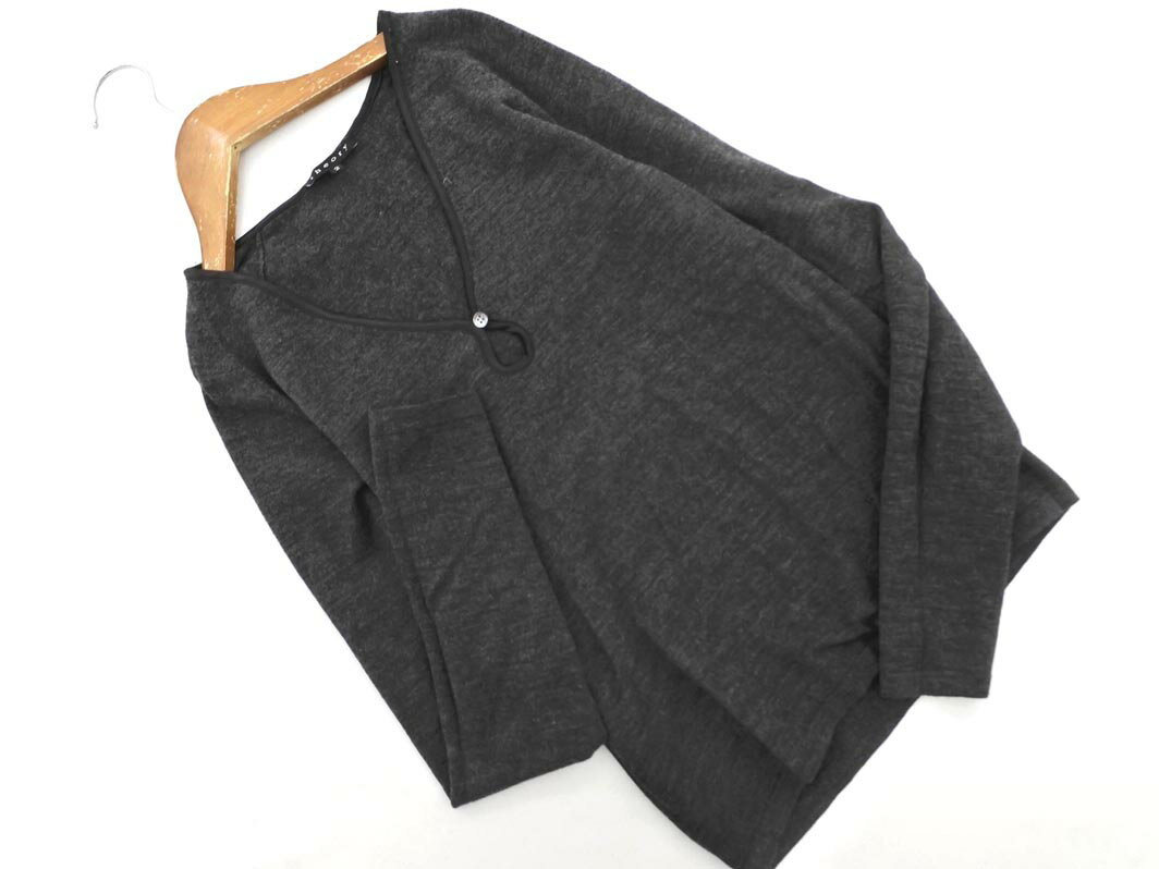 theory セオリー ウール混 ニット カットソー size2/グレー ◇■ ☆ elb8 レディース【USED】【中古】【古着】【ブランド古着買取・販売ABJ】