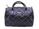 Pierre Cardin ピエールカルダン キルティング ボストン バッグ 黒 ■■ ☆ fcc6 レディース【USED】【中古】【古着】【ブランド古着買取・...
