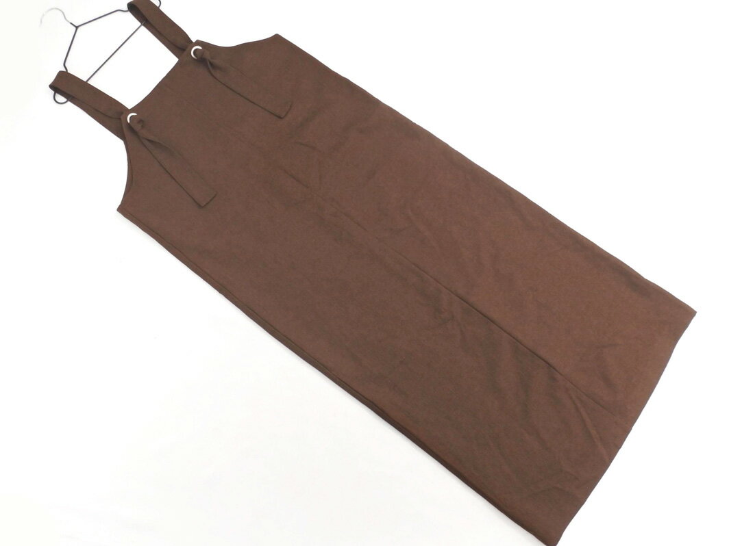 Discoat ディスコート ジャンパー スカート sizeF/茶 ■■ ☆ fgb6 レディース【USED】【中古】【古着】【ブランド古着買取・販売ABJ】