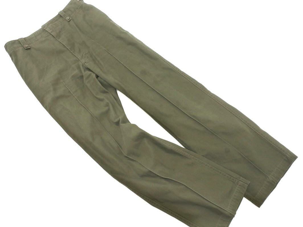 Spick & Span スピック&スパン ボタンフライ パンツ size38/カーキ ■■ ☆ fgb6 レディース【USED】【中古】【古着】【ブランド古着買取・販売ABJ】