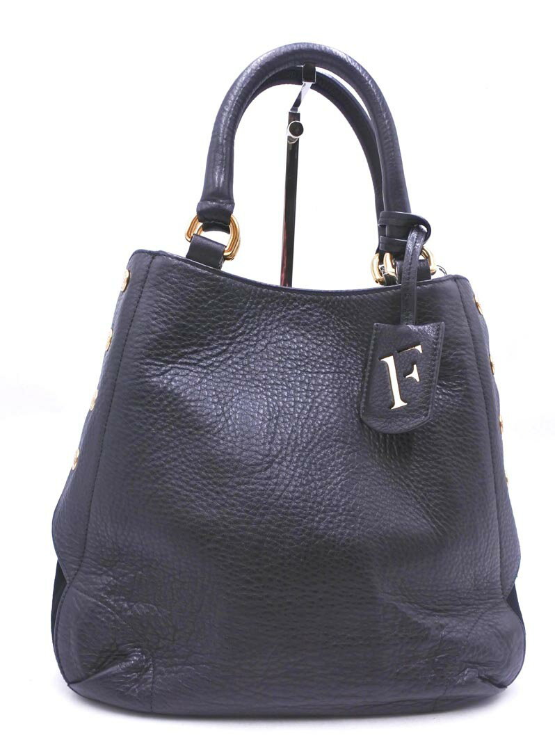 FURLA フルラ 牛革 レザー サイドスエ