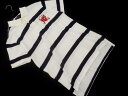 POLO RALPH LAUREN ポロ ラルフローレン ボーダー ポロシャツ sizeM/白x紺 ■◆ ☆ fgb1 メンズ【USED】【中古】【古着】【ブラ...