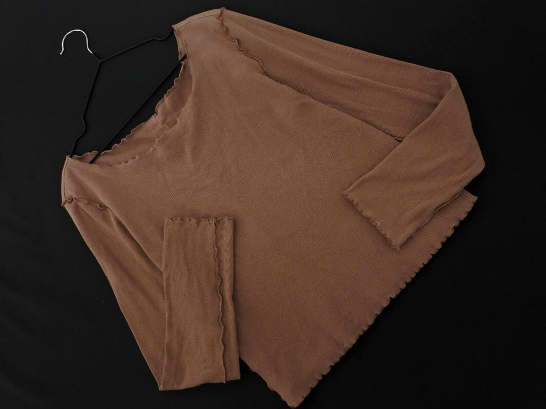 archives アルシーヴ メロー カットソー sizeM/茶 ■◇ ☆ fcc5 レディース【USED】【中古】【古着】【ブランド古着買取・販売ABJ】