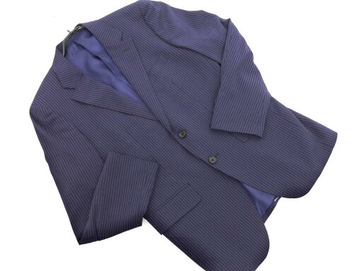 THE SHOP TK ザショップティーケー タケオキクチ ピンストライプ テーラード ジャケット sizeM/紺x白 ■■ ☆ fec0 メンズ【USED】【中古】【古着】【ブランド古着買取・販売ABJ】